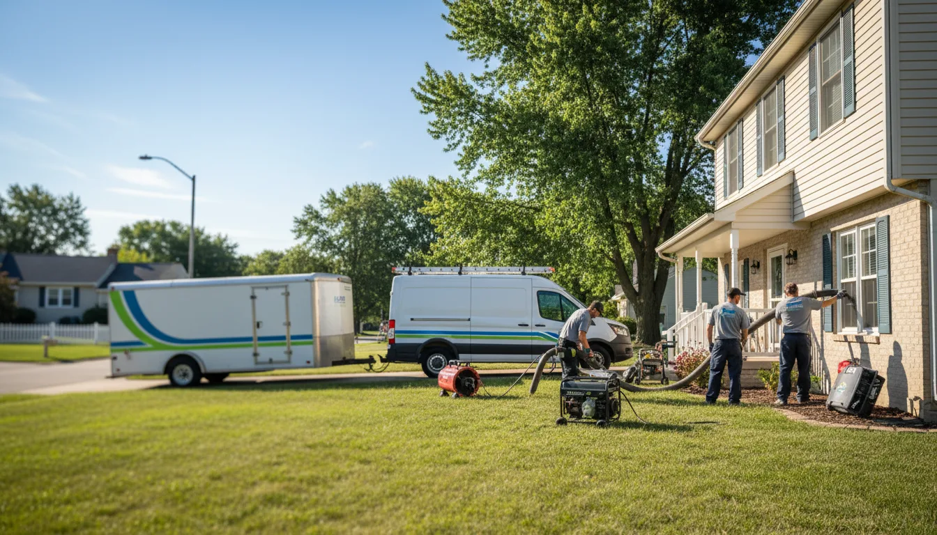 Flooded Basement Restoration And Cleanup With Repair in Glennie, MI near me